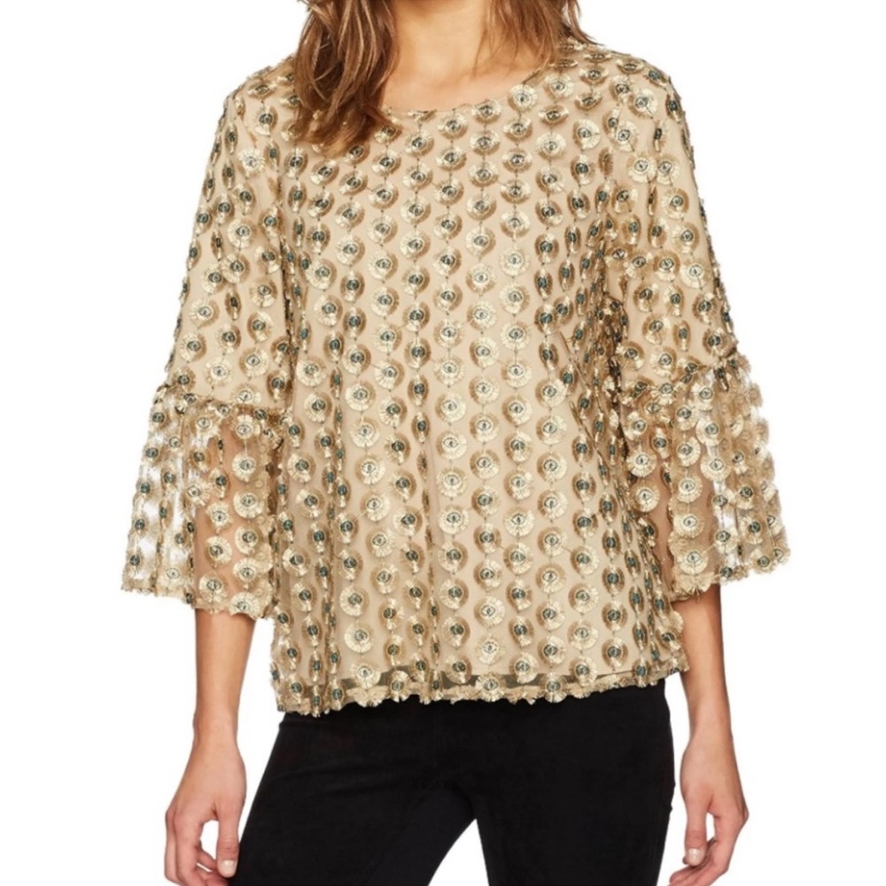 Calvin Klein Embroidered Eyes Blouse